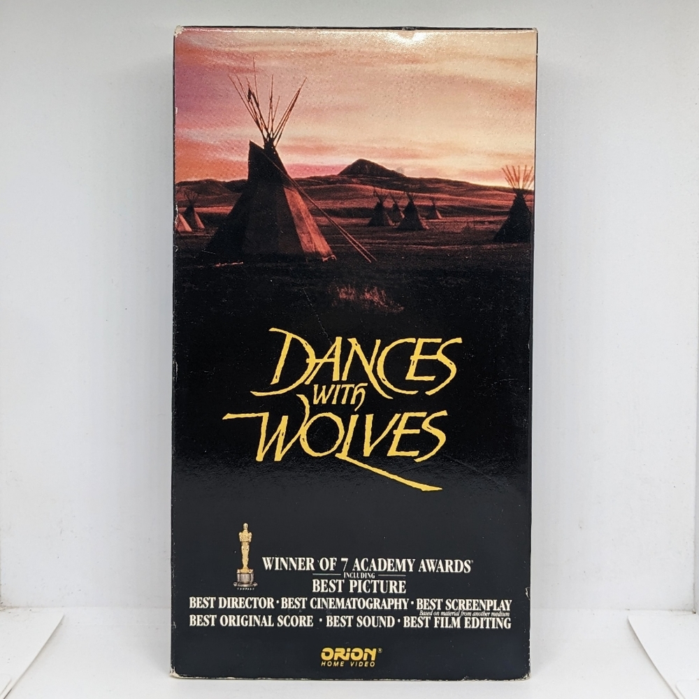 Dances with Wolves (1990) VHS cassette movie